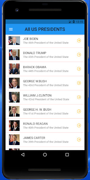 Run android online APK All US presidents from MyAndroid or emulate All US presidents using MyAndroid