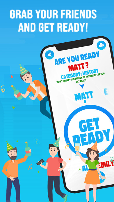 Emulate iPhone app ALLY: Fun Social Charades Game using MyAndroid