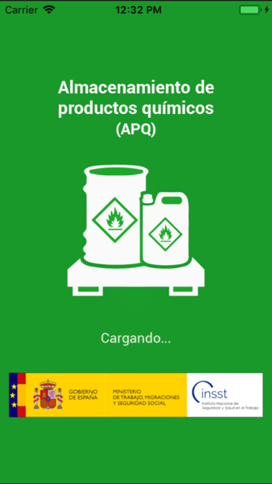 Emulate iPhone app Almacén Productos Químicos using MyAndroid