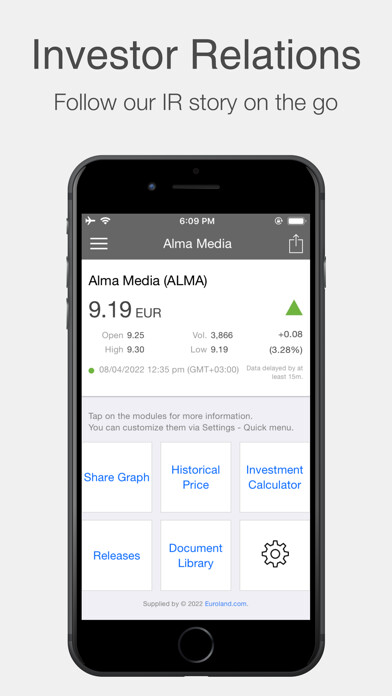 Emulate iPhone app Alma Media Investor Relations using MyAndroid Emulate iPhone app Alma Media Investor Relations using MyAndroid