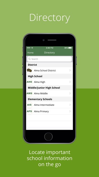 Emulate iPhone app Alma Schools using MyAndroid Emulate iPhone app Alma Schools using MyAndroid