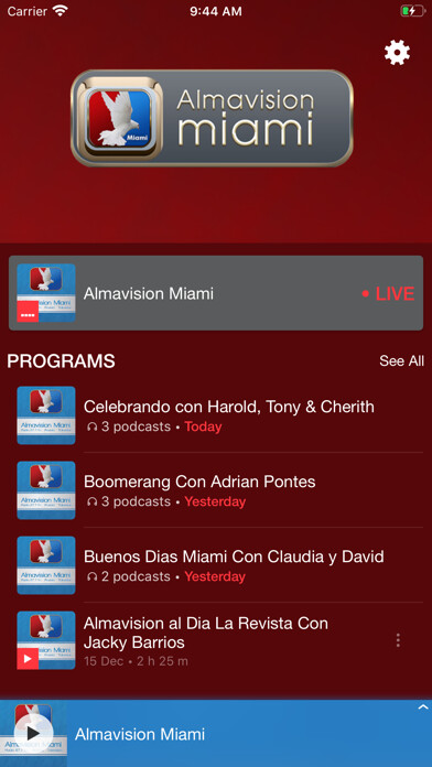 Emulate iPhone app Almavision Miami Radio using MyAndroid Emulate iPhone app Almavision Miami Radio using MyAndroid