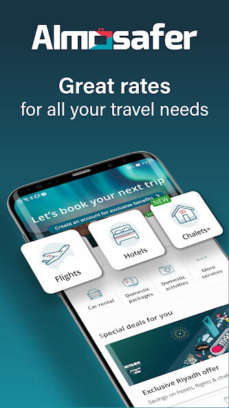 Run android online APK Almosafer: Travel  leisure from MyAndroid or emulate Almosafer: Travel  leisure using MyAndroid