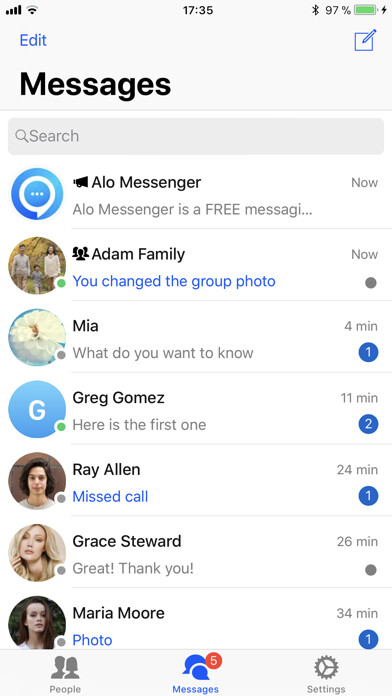 Emulate iPhone app Alo Messenger using MyAndroid