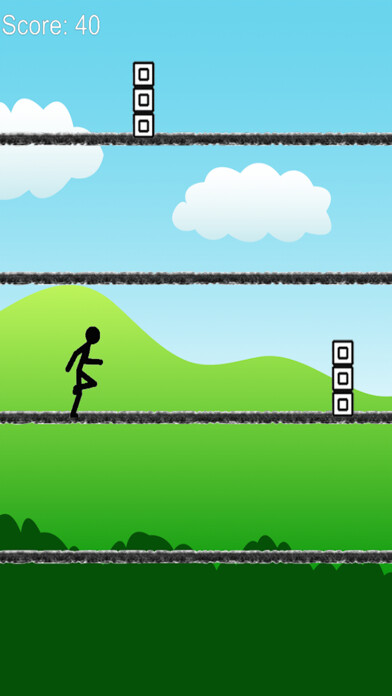 Emulate iPhone app A long way - stickman jump and run free using MyAndroid