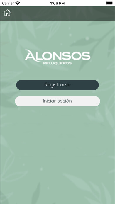 Emulate iPhone app Alonsos Peluqueros using MyAndroid