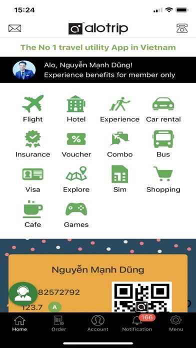 Emulate iPhone app AloTrip - Flight, Hotel using MyAndroid