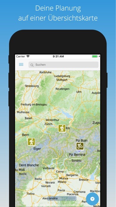 Emulate iPhone app ALPENKARTE using MyAndroid