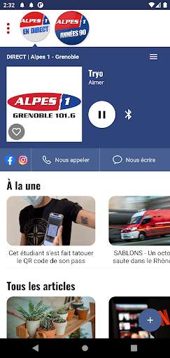 Run android online APK Alpes 1 Grenoble from MyAndroid or emulate Alpes 1 Grenoble using MyAndroid