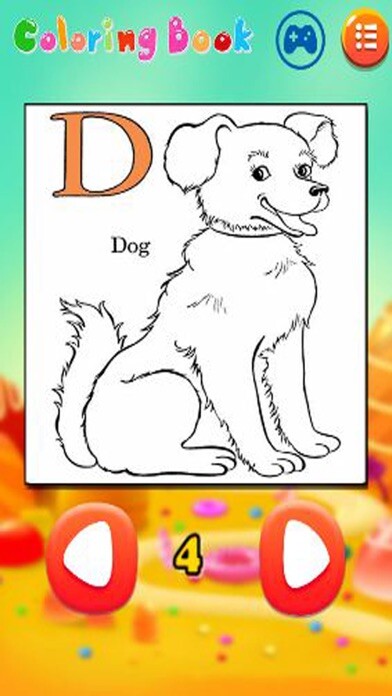 Emulate iPhone app Alphabet Learning Coloring Game For Preschool using MyAndroid
