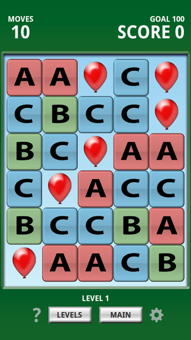 Emulate iPhone app Alphabet Letter Match 3 using MyAndroid