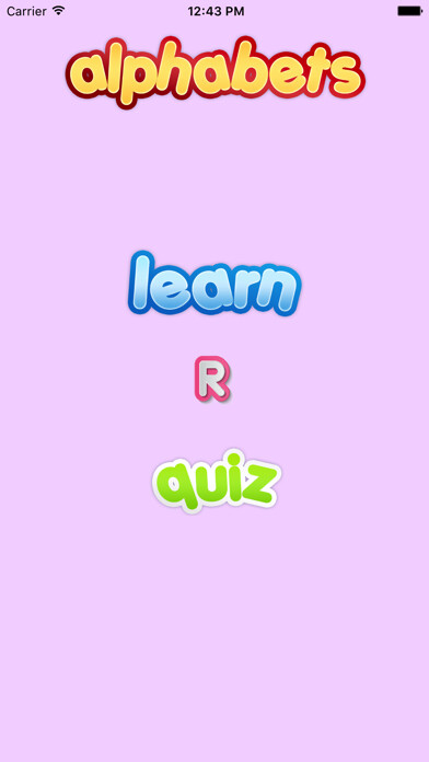 Emulate iPhone app Alphabets - A For Apple using MyAndroid