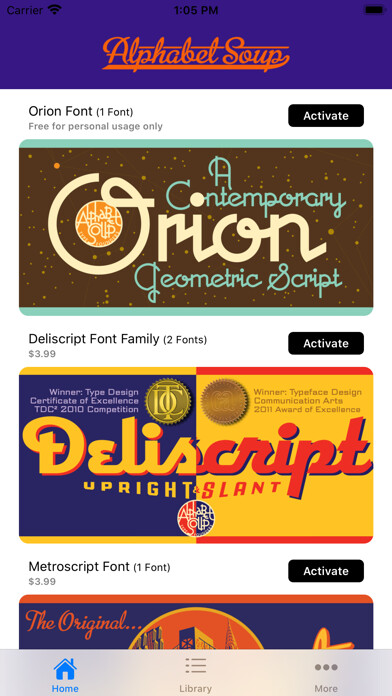 Emulate iPhone app Alphabet Soup Fonts using MyAndroid Emulate iPhone app Alphabet Soup Fonts using MyAndroid