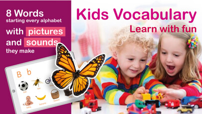 Emulate iPhone app Alphabets Vocabulary for Kids using MyAndroid