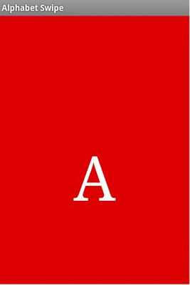 Emulate Android APK Alphabet Swipe