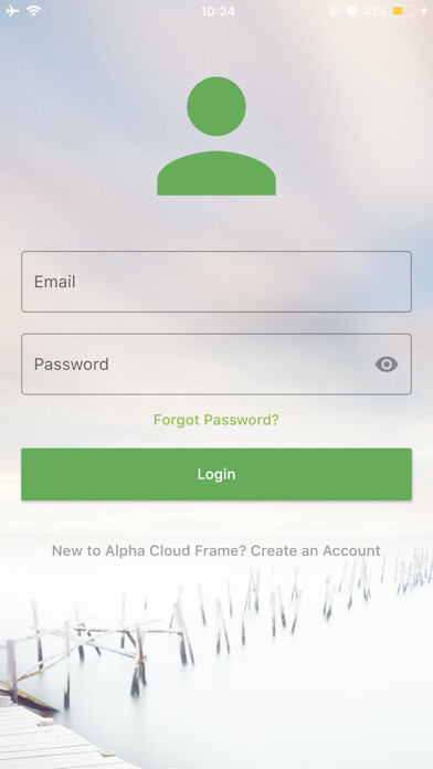 Emulate iPhone app Alpha Cloud Frame using MyAndroid