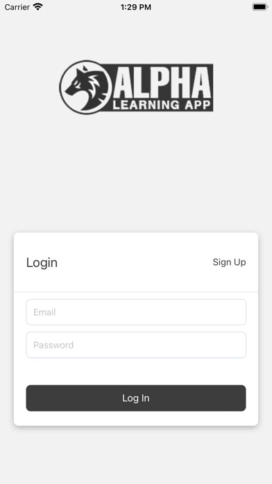 Emulate iPhone app Alpha Learning App using MyAndroid