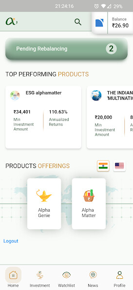 Run android online APK Alphaniti Invest Smart from MyAndroid or emulate Alphaniti Invest Smart using MyAndroid