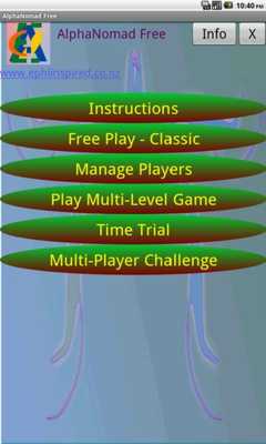 Emulate Android APK AlphaNomad Free - not hangman