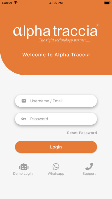 Emulate iPhone app Alpha Traccia using MyAndroid