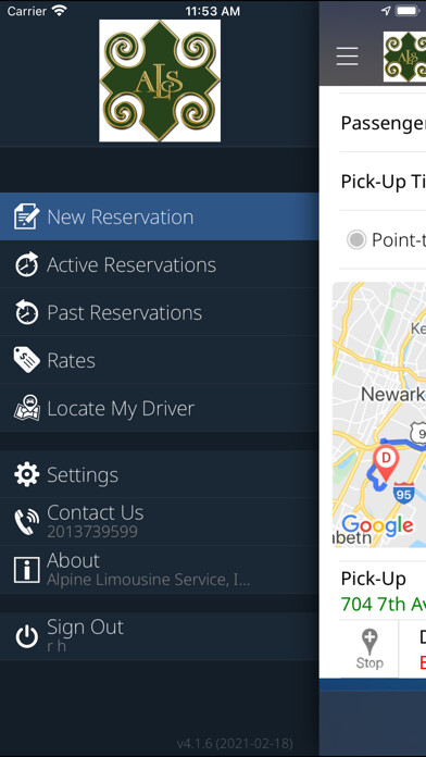 Emulate iPhone app Alpine Limo using MyAndroid Emulate iPhone app Alpine Limo using MyAndroid