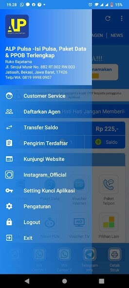 Run android online APK ALP Pulsa from MyAndroid or emulate ALP Pulsa using MyAndroid