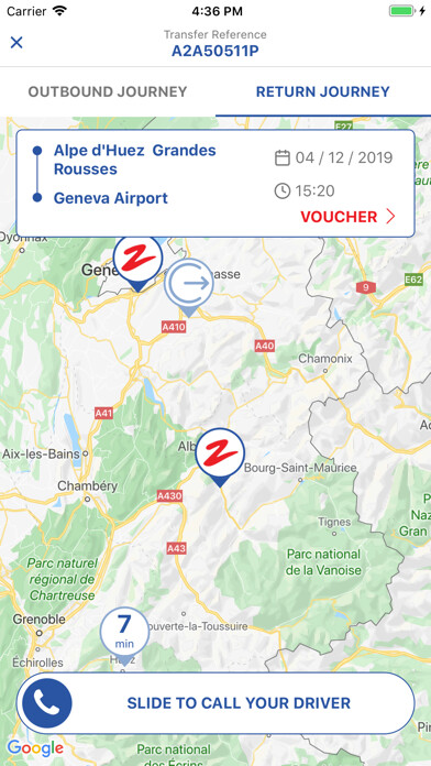 Emulate iPhone app Alps2Alps Ski Transfers using MyAndroid Emulate iPhone app Alps2Alps Ski Transfers using MyAndroid