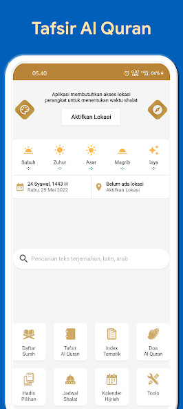 Run android online APK Al Quran dan Tafsir Pro from MyAndroid or emulate Al Quran dan Tafsir Pro using MyAndroid