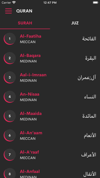 Emulate iPhone app Al Quran in Urdu using MyAndroid