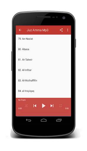Run android online APK Al Quran Juz Amma Mp3 Offline from MyAndroid or emulate Al Quran Juz Amma Mp3 Offline using MyAndroid