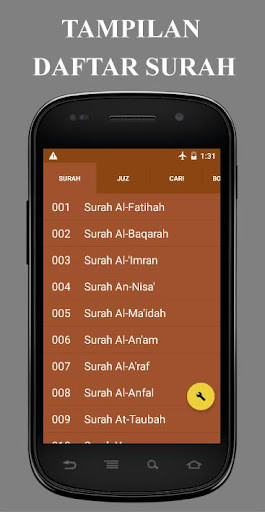 Run android online APK Al Quran Tajwid, Tafsir, Audio from MyAndroid or emulate Al Quran Tajwid, Tafsir, Audio using MyAndroid