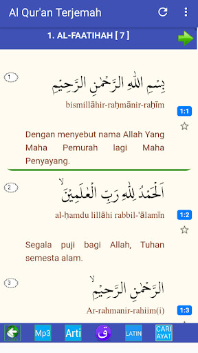 Run android online APK Al Quran - Terjemahan Indonesia Offline 30 JUZ from MyAndroid or emulate Al Quran - Terjemahan Indonesia Offline 30 JUZ using MyAndroid