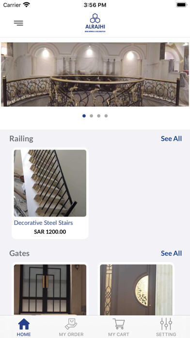 Emulate iPhone app Al Rajhi Steel using MyAndroid