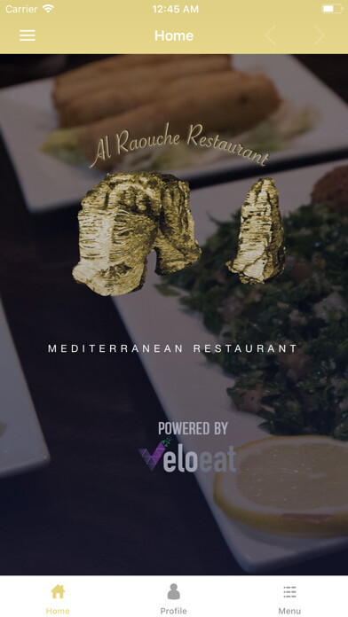 Emulate iPhone app Al Raouche Restaurant using MyAndroid Emulate iPhone app Al Raouche Restaurant using MyAndroid