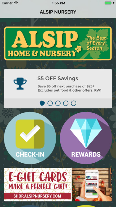 Emulate iPhone app Alsip Nursery using MyAndroid