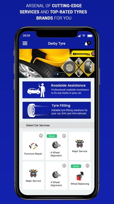 Emulate iPhone app ALS Tyres Wokingham using MyAndroid Emulate iPhone app ALS Tyres Wokingham using MyAndroid