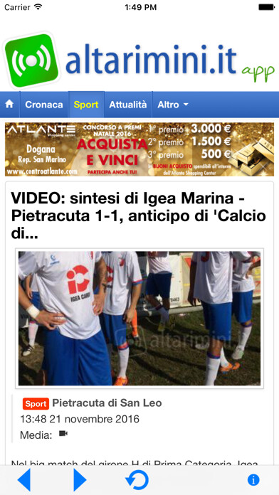 Emulate iPhone app Altarimini using MyAndroid