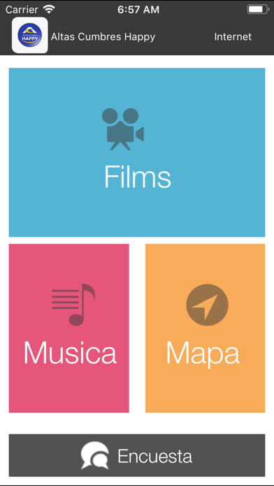 Emulate iPhone app Altas Cumbres Happy using MyAndroid
