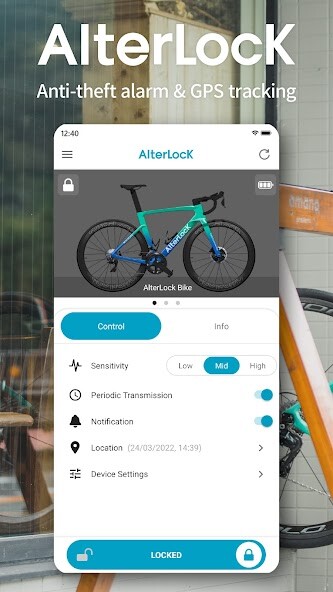 Run android online APK AlterLock - Bicycle Guard from MyAndroid or emulate AlterLock - Bicycle Guard using MyAndroid