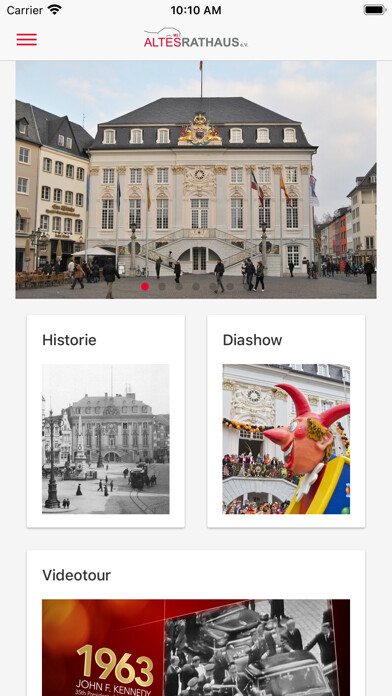 Emulate iPhone app Altes Rathaus Bonn using MyAndroid Emulate iPhone app Altes Rathaus Bonn using MyAndroid