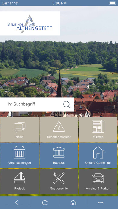 Emulate iPhone app Althengstett using MyAndroid