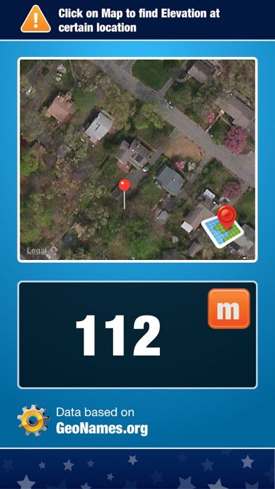 Emulate iPhone app Altimeter App - Altitude above Sea Level Meter and Map Elevation using MyAndroid