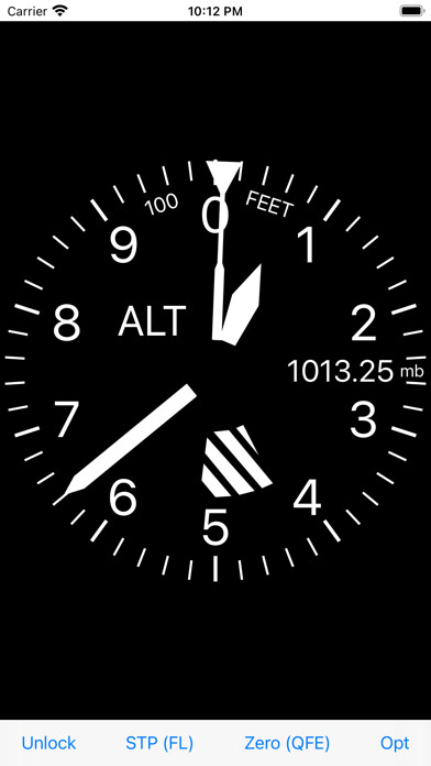 Emulate iPhone app Altimeter for Aviators using MyAndroid