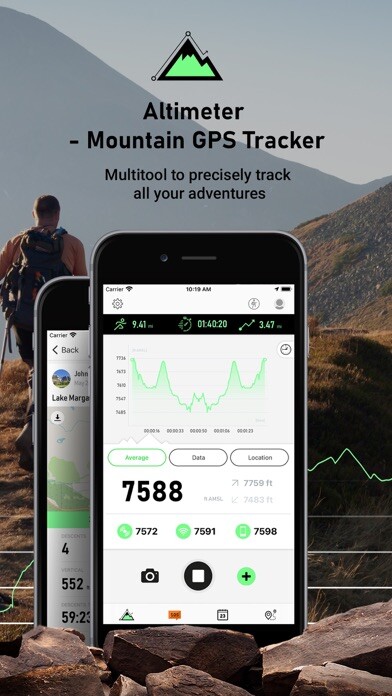Emulate iPhone app Altimeter Mountain GPS Tracker using MyAndroid