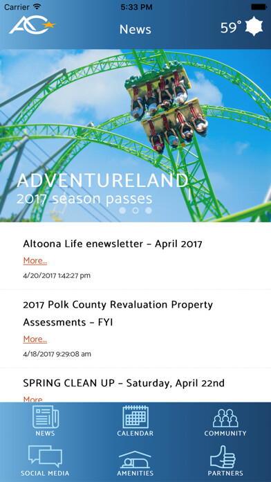 Emulate iPhone app Altoona Connect using MyAndroid Emulate iPhone app Altoona Connect using MyAndroid