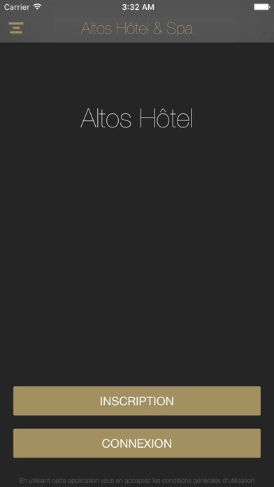 Emulate iPhone app Altos Hôtel & Spa using MyAndroid
