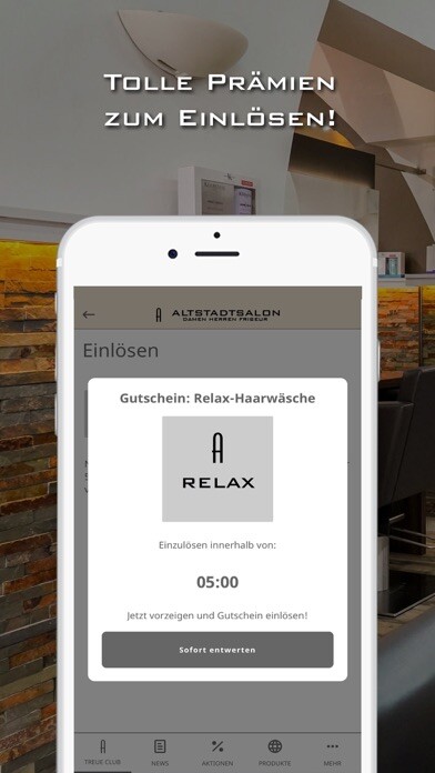Emulate iPhone app Altstadtsalon using MyAndroid