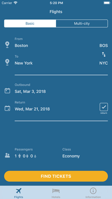 Emulate iPhone app Alva Flights using MyAndroid Emulate iPhone app Alva Flights using MyAndroid