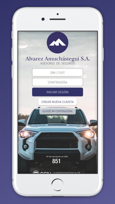 Emulate iPhone app Alvarez Amuchastegui S.A. using MyAndroid