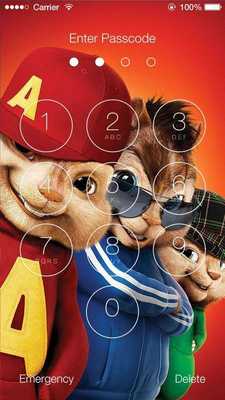 Emulate Android APK Alvin and the Chipmunks Lock Screen
